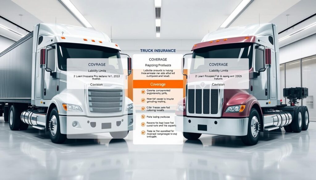 Comparing truck insurance coverage options